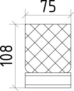 Стакан Boheme Royal Crystal хром 10931-CR